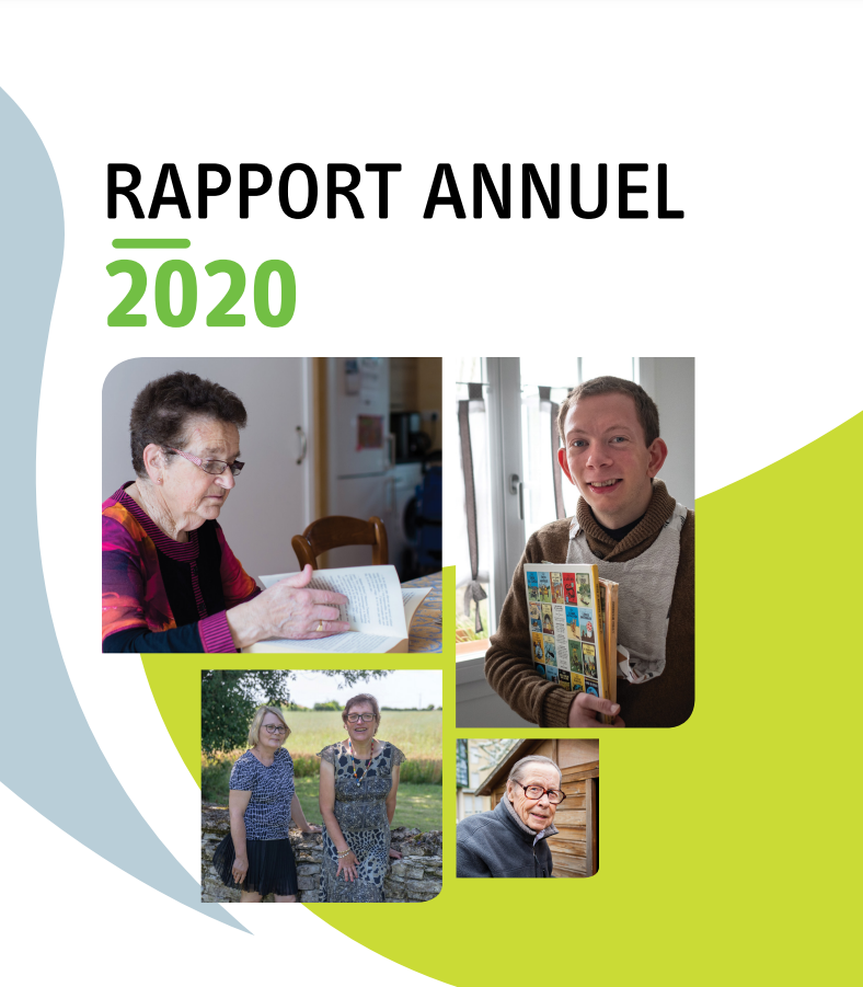 Page d'accueil du rapport annuel de la CNSA 2020