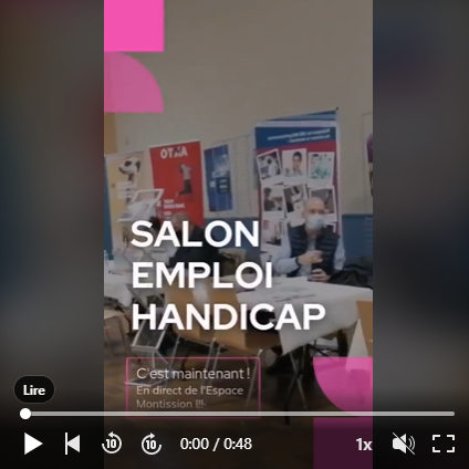 Capture d'écran du live salon seeph 2021