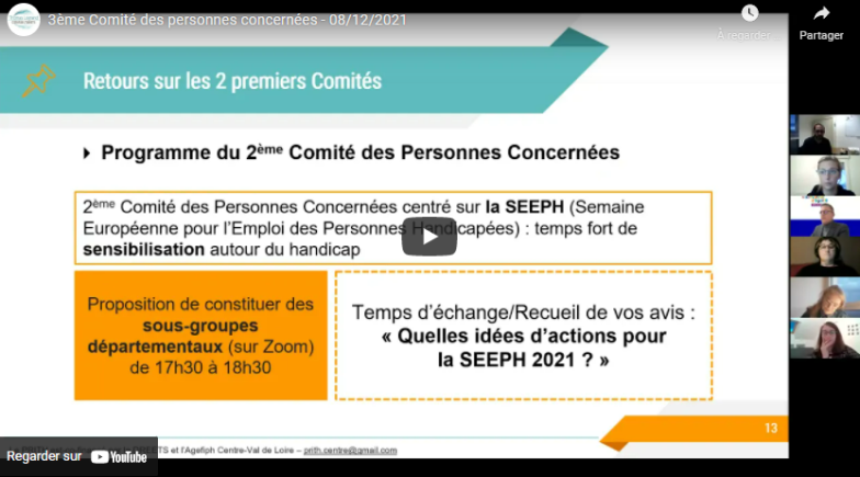 capture d'écran - 3éme comité des personnes concernées