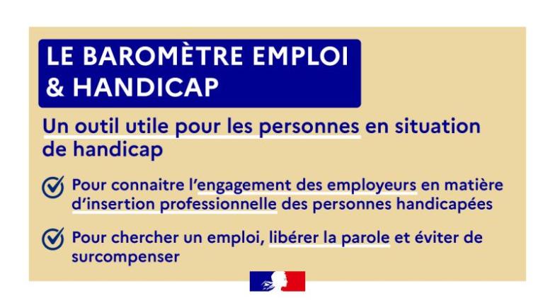 illustration du baromètre emploi et handicap